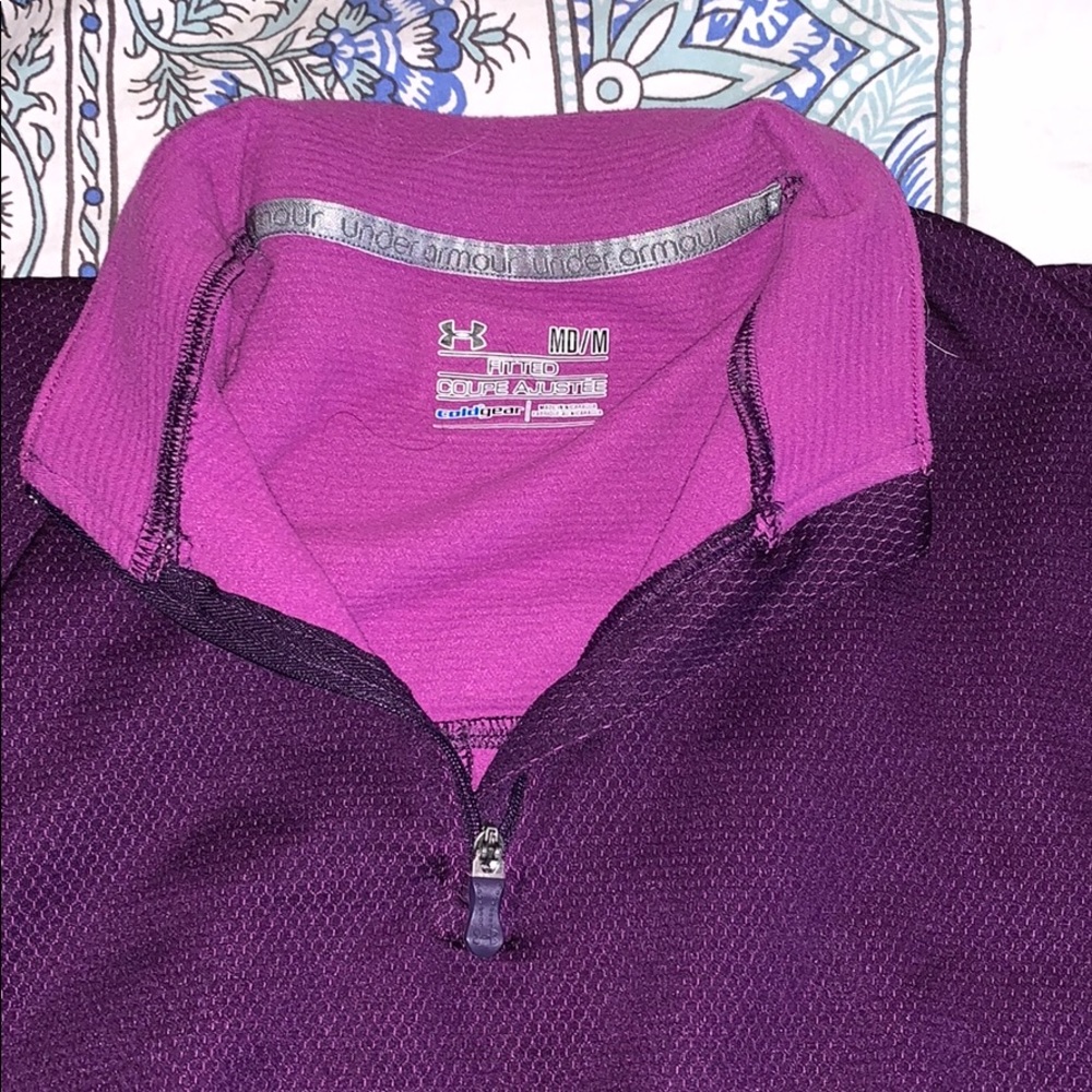 Under Armour 3/4 zip up top